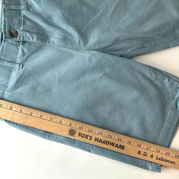 Nat Nast Shorts Men's 30 Chino Slate Green Regular Fit Flat Front Medium Wash - Picture 3 of 7